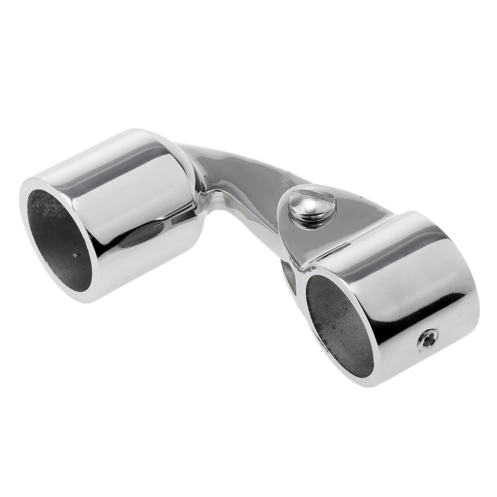 316 Stainless Steel Bimini Top Cap Eye End 25mm Deck Hinge Mount