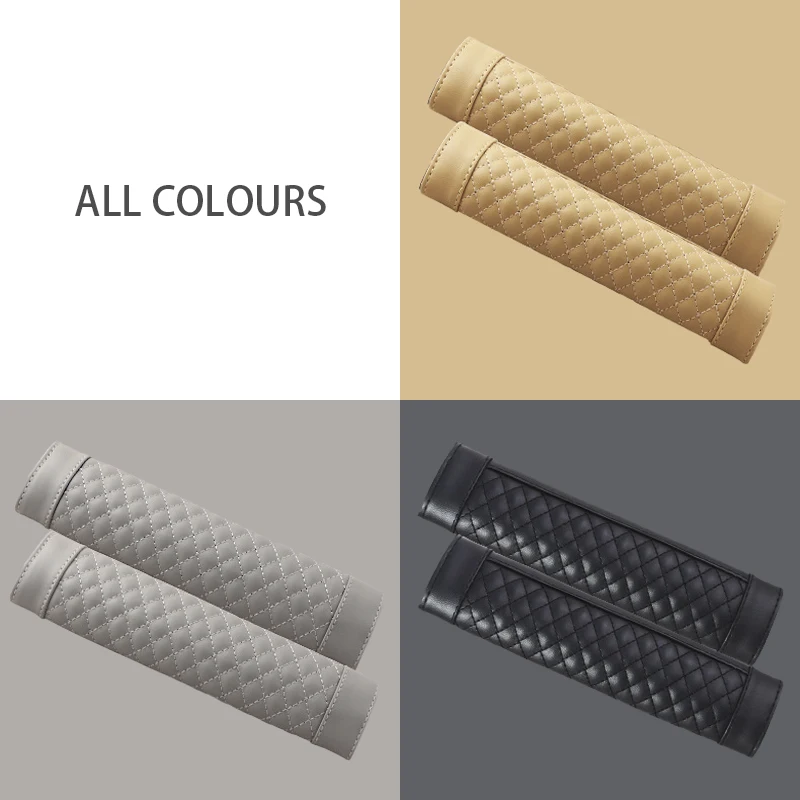 PU Leather Car Seat Belt Cover Soft Shoulder Protector