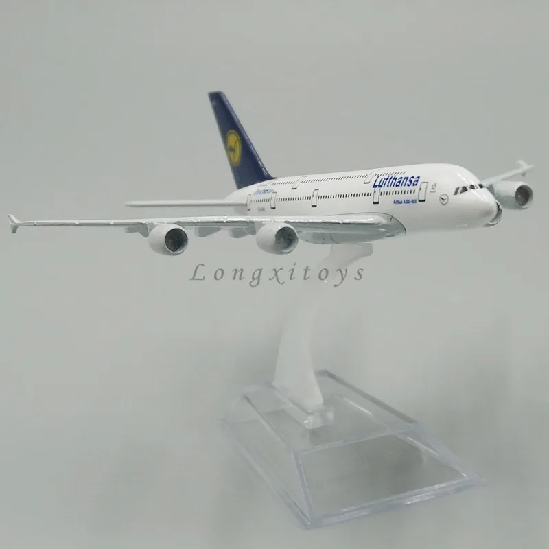 1:520 литья под давлением модель самолета игрушка Deutsche Lufthansa A380 самолет|Вертолеты