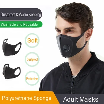 

3PCS Mouth-Muffle Anti Dust Cycling Masks FaceMasks Training Mask