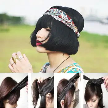 

Headband Wrap Hair Flower Twisted Yoga Women Gym Turban Ladies Running Band