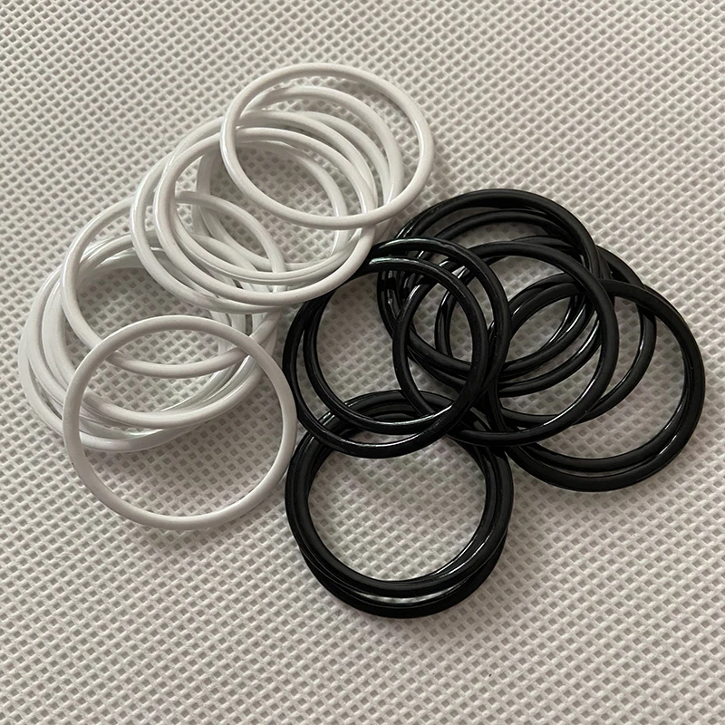 

Bra material PP metal bra strap hooks Nylon Coated Lingerie Figure Black/white 0 shape 25mm 500 pcs/lot