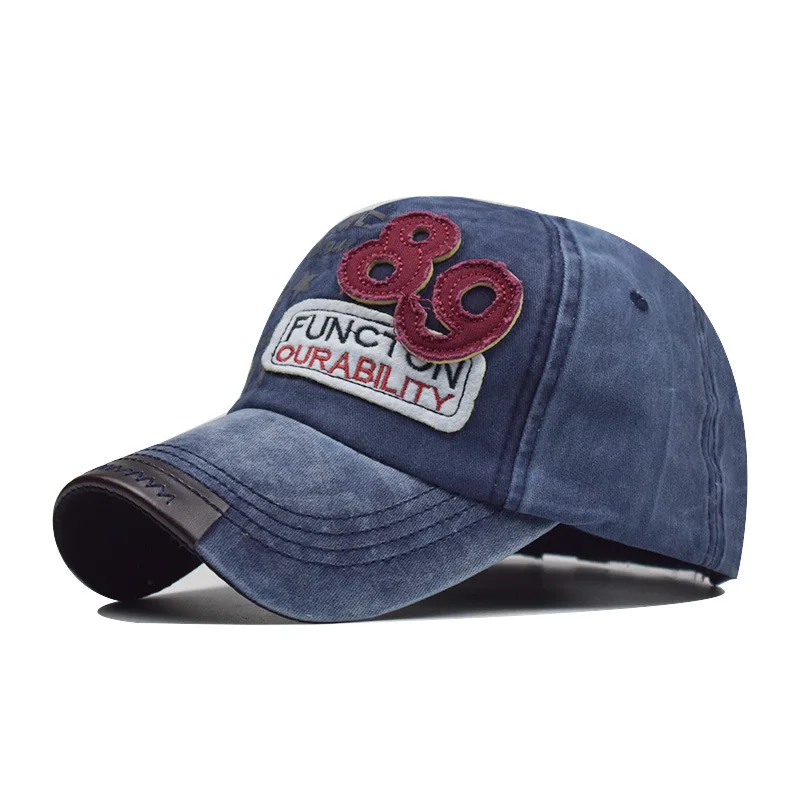 Мужские и женские бейсболки кепки 89 цифровой патч стиральная крышка весной летом