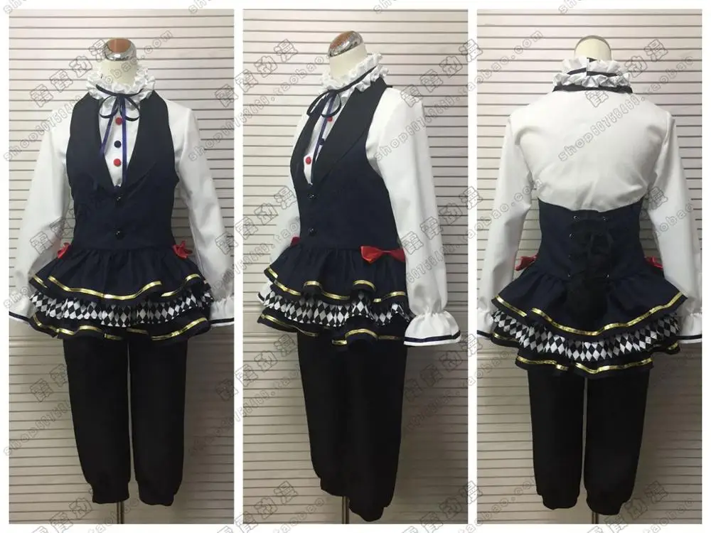 Аниме! Анимация Kisaragi Koi Uzuki Arata Satsuki Aoi готические униформы с готическими надписями карнавальный костюм на Хэллоуин - Цвет: Shiwasu Kakeru M