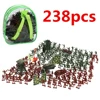 238pcs Mini Gift Accessories Military Soldier Model Set Kit Toddler Army Men Kids Toy Figures Tanks Children Play Static 1
