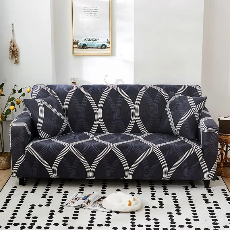 Современный геометрический стрейч диванных чехлов эластичный чехол для дивана для гостиной 1/2/3/4 местный мебель диван протектор чехлов