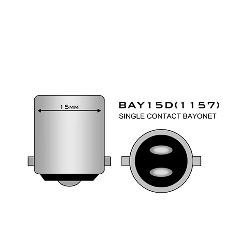1157 BAY15D AOTOINK 10 шт. автомобильный P21w 1156 ba15s Светодиодный светильник накаливания 7506 1157 bay15d P21/5 Вт тормозной светильник s лампа заднего хода S25 указатель поворота светильник CA - Испускаемый цвет: 1157 BAY15D