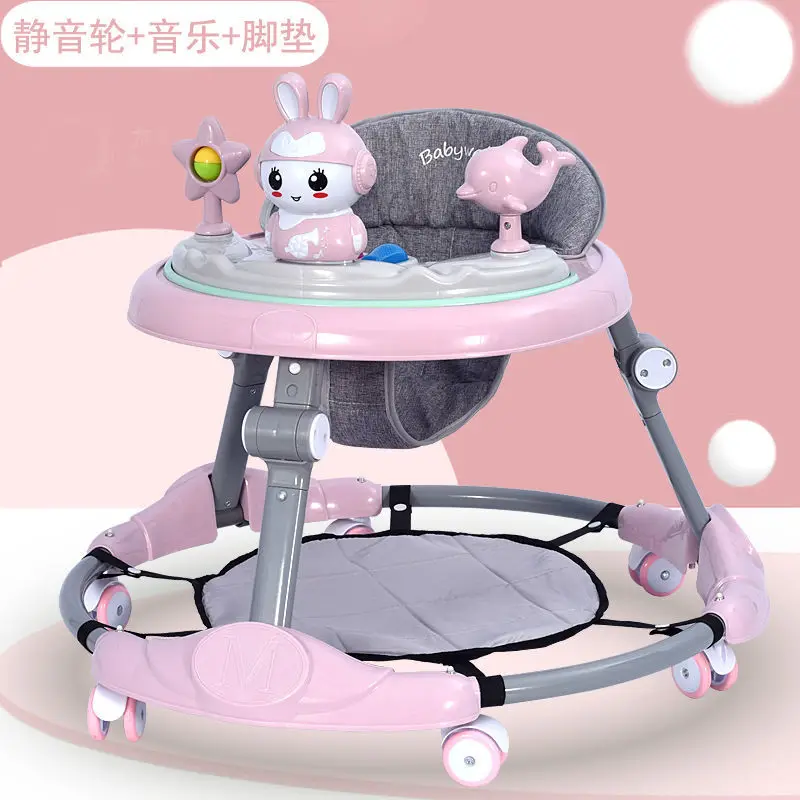 Baby Walker Multifunctional Anti-rollover Anti-O Leg Foldable 6-18 Months