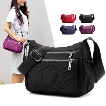 

YS-236 New Fashion Heart-shaped Embroidered Thread Women Single Shoulder Crossbody Bags