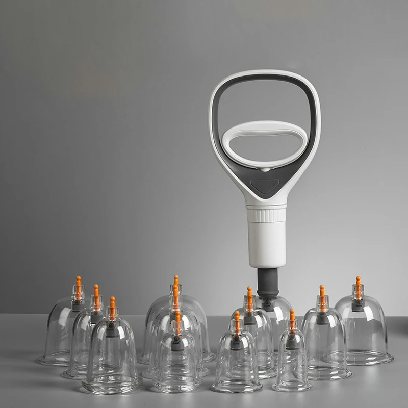 

massage gun Vacuum Cupping New 12 Cans Household Chinese Medicine Ventosa Terapia Health Therapy Care Tool Thick Explosion