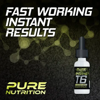 

PURE NUTRITION T6 INSANE FAT BURNER SERUM FAST WORK INSTANT RESULTS GYM