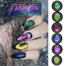 PRETTY 5D Гель-лак для ногтей с эффектом «кошачий глаз» 5 мл Магнитный замачивающий УФ гель-Лаки звездное небо нефритовый эффект лак черная основа для ногтей