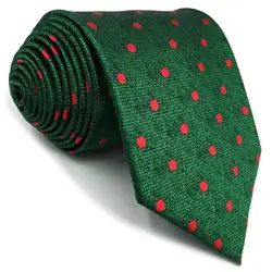 C5 зеленый в горошек красного цвета шелк мужской галстук комплект Свадебный классический модные носовые платки Фирменная Новинка