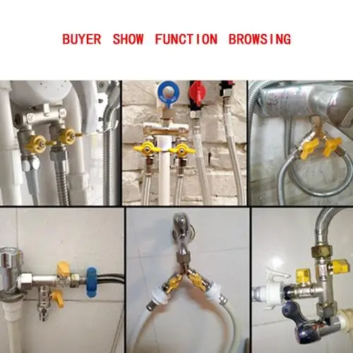 DN15 U/T/F/H Typ Form Erdgas Ventil Heißer Wasser Ball Drehbare Schnittstelle Kombinationen haus Garten – Detail 1