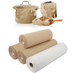 10M Kraft Paper Packaging Tissue Paper For Wrapping Material Wedding Birthday Party Art Craft Handmade Honeycomb Brown Papers
