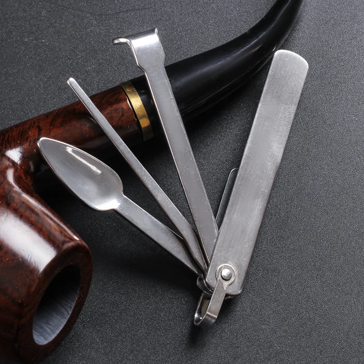 4 в 1 курительная трубка из нержавеющей стали|smoking accessories|poker accessoriespipe tool |
