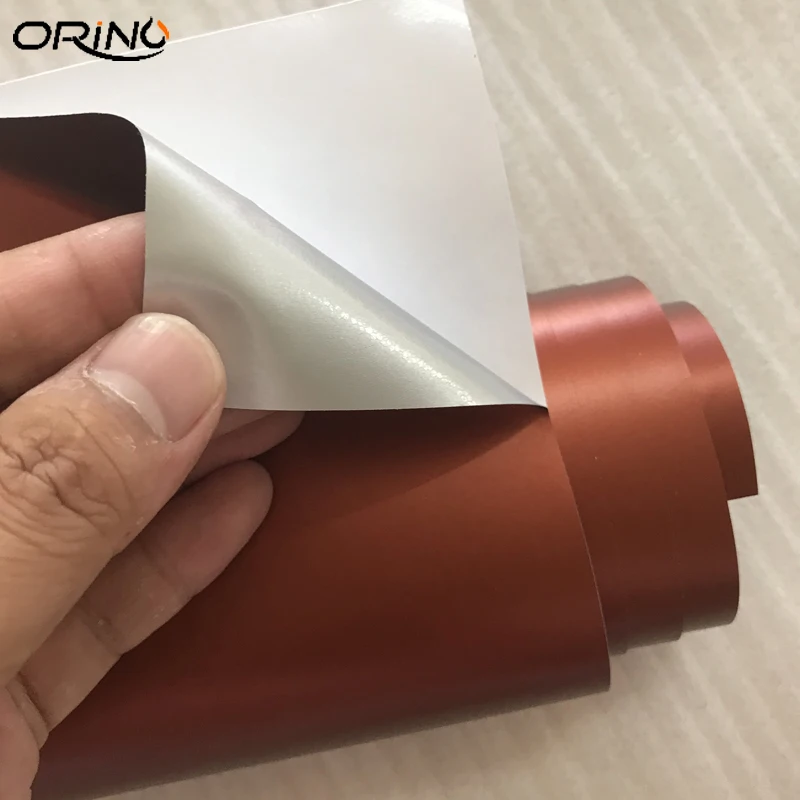 Brown Metallic Chrome Vinyl Film Wrap-3