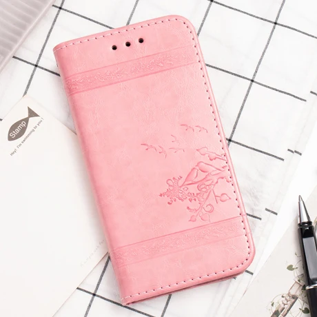 AMMYKI эксклюзивный дизайн идеальный дизайн роскошный высококачественный простой текстурный кожаный чехол для телефона 5," для huawei nova чехол - Цвет: Pink