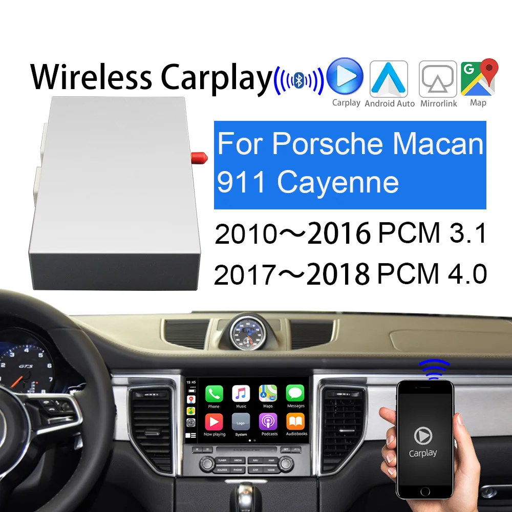 2-1-OEM Wireless Apple CarPlay for Porsche PCM 3.1 Android Auto Cayenne Macan Cayman Panamera Boxster 718 991 911 Car play