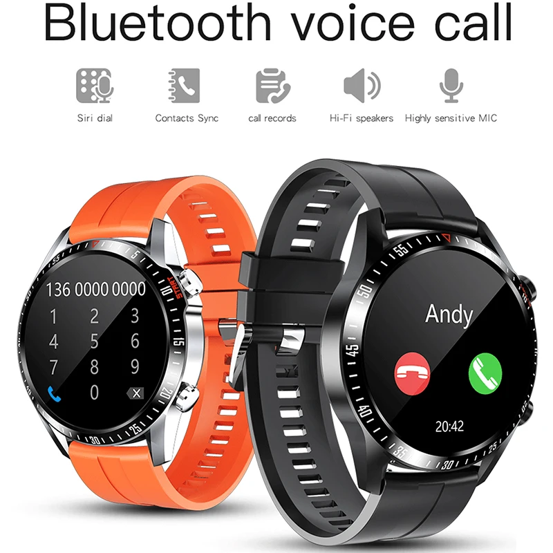 US $32.99 2021 New Fashion Smart Watch Mens Bluetooth Call luxury Smart Watches Male Heart Rate Blood Pressure Sports smartwatch For Men