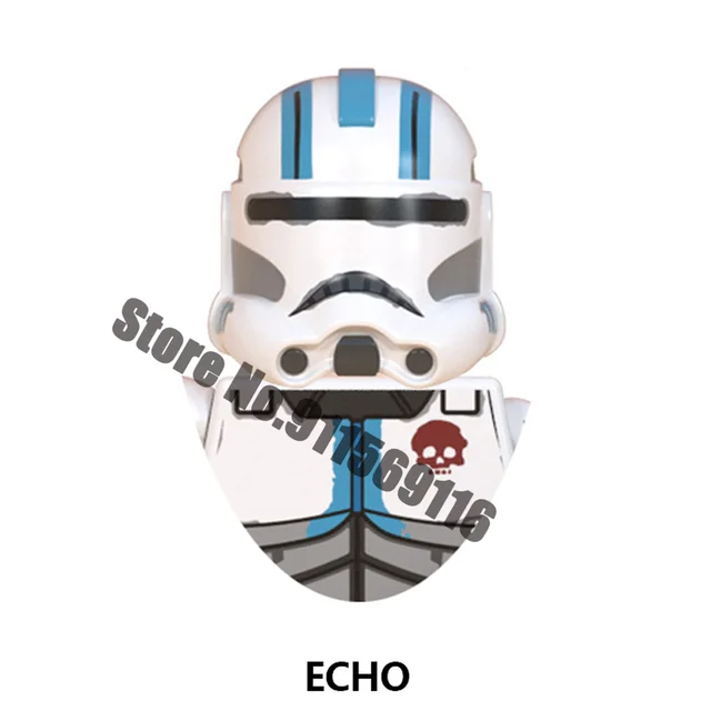 Disney Republic Commando 501st Clone Building Blocks Trooper Force 99 Hunter Crosshair Wrecker Echo Cody Rex Star Brick Figure D-WM2025