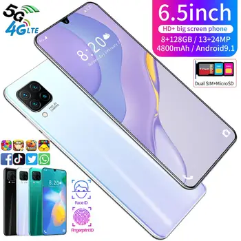 

Newest R30PRO 8G RAM 256G ROM Dual SIM Card 6.5 Inch Full-screen Snapgragon 855 Deca Core 4G 5G Network Mobile Phone(with case)