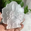 Natural Selenite Crystal Carvings  Figure Gypsum Ornament Statue Reiki Healing Decorative Sculpture Modern Room Design 1