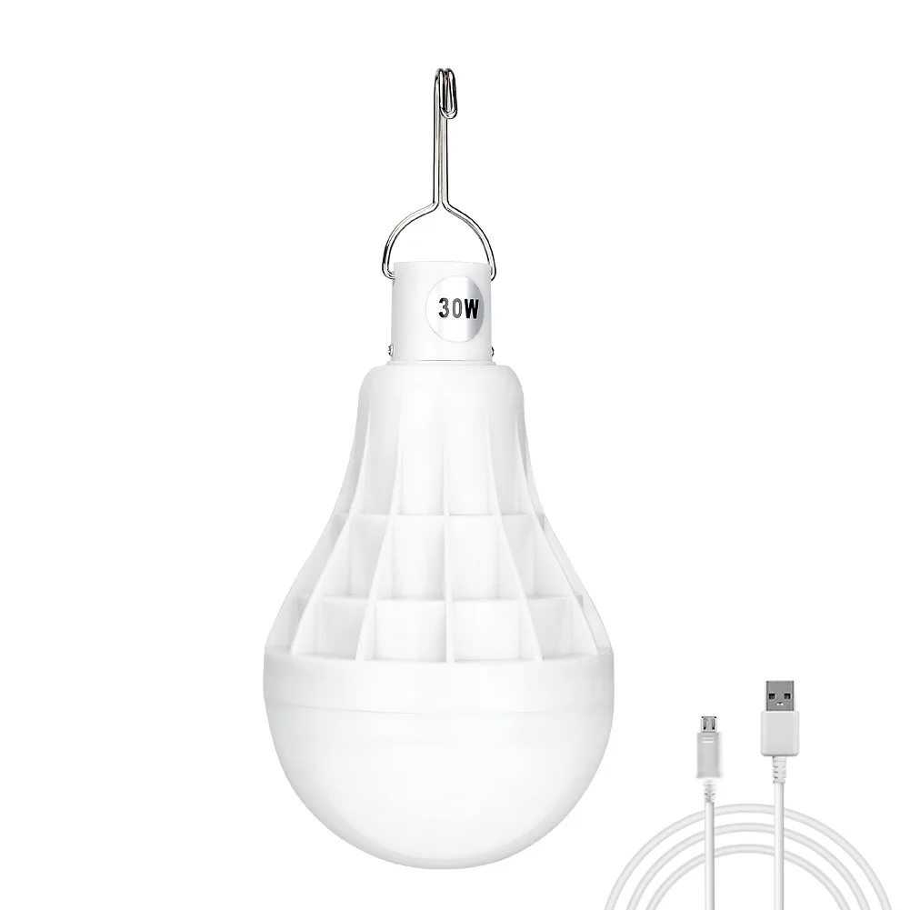 

New Style 30w Hand Bulb LED Rechargeable Outdoor Camping Tent Light USB Camping Bulb