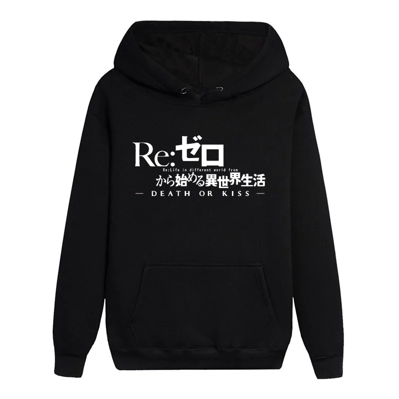 Лидер продаж; принт с героями мультфильмов Re: Life in a different world от Zero; фосфоресцирующие худи с длинными рукавами; Повседневный свитер пальто; пуловер; топы с капюшоном