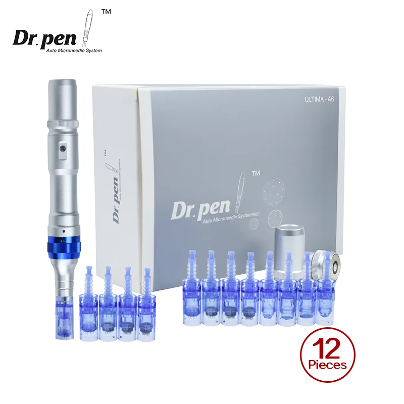 Doctor Pen A6 Authentic Dr. pen Ultima A6 With Cartridge Microneedling pen Derma Auto Pen Derma Rolling for Face and Body
