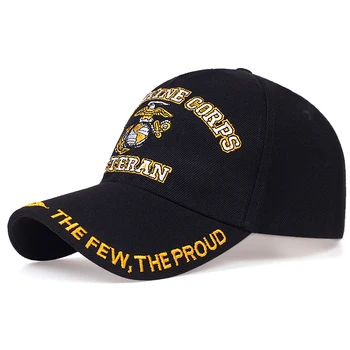 New Fashion us Marine Corps weteran kilka dumnych kapeluszy list haftowane czapki dumnie Marine USMC czarne czapki baseballowe tanie i dobre opinie Wielofunkcyjne Cztery pory roku Dla osób dorosłych CN (pochodzenie) COTTON CASUAL Unisex Na co dzień Adjustable ST1376