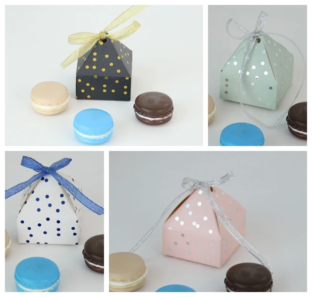 100 шт./лот креативная бумажная Подарочная коробка с золотым тиснением для свадьбы