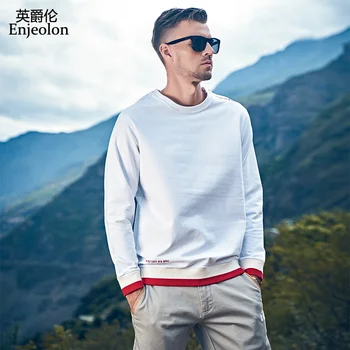 

Enjeolon Brand Autumn Winter Hoodies Men O-neck Solid Color Casual Sweatshirt Hoodie Male Hoody Streetwear chaquetas WY159