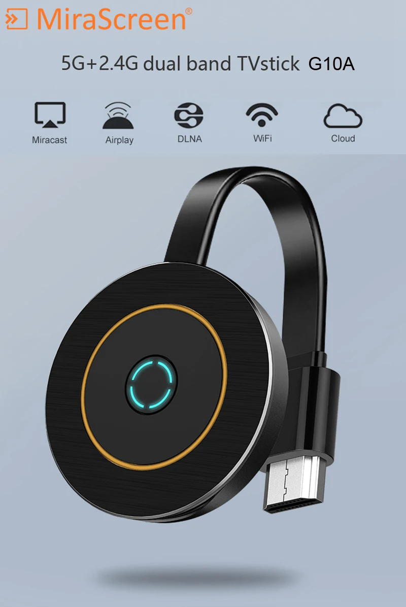 4K 5G Wireless Wifi HDMI Display Dongle Stick Video Adapter for IPad IPhone 11 Pro Max 8 IOS for Xiaomi for Huawei Samsung To TV
