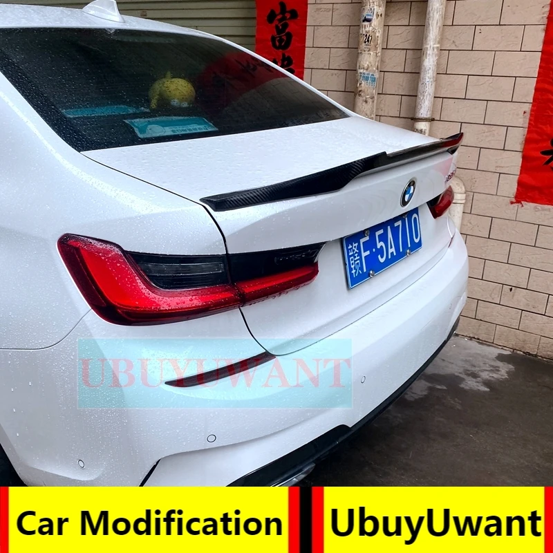 Стильный спойлер для заднего багажника UBUYUWANT M4 из углеродного волокна BMW New 3Series 320i