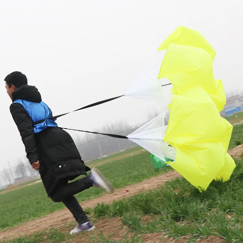 Скоростные тренировочные дрели парашют сопротивления бегу, бега, спринт, футбол, футбол, Спортивная скорость, тренировочное оборудование для спортзала, 4 цвета