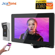 Jeatone – système d'interphone vidéo WiFi 10 pouces, 1080P, pour Villa, interphone avec détection de mouvement, Angle sauvage, alimentation électrique interne ca 220v