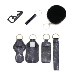 Porte clé d'auto défense, Protection personnelle, pochette de sécurité pour femmes, porte clés Edc 