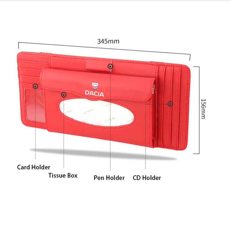 Автомобильный солнцезащитный козырек зажим для CD карты кожаная салфетка коробка