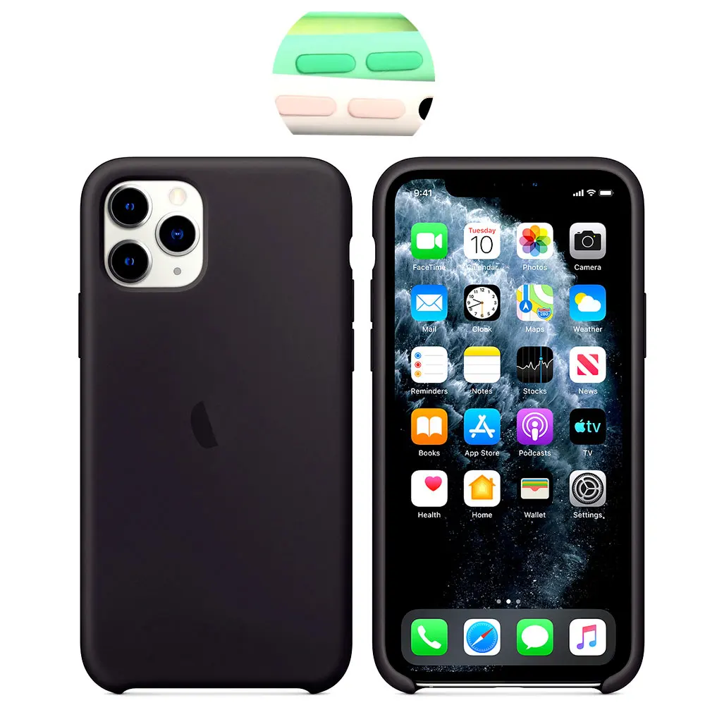 Жидкий силиконовый чехол для iPhone 11 Pro Max xr xs 8 7 6s plus, чехол с логотипом, такое же ощущение, как и силикагель, противоударный