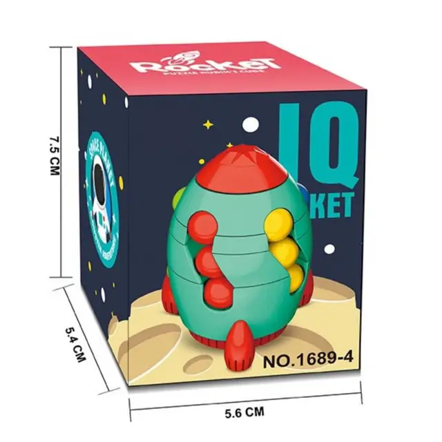 Magical Bean Cube Toys Rotating Bean Intelligence Fingertip Cube Creative Rocket Style Puzzles Kids Education Intelligence Game 6