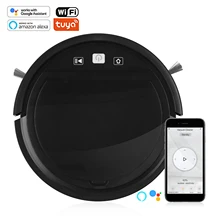 Robô aspirador de pó mop varredura auto-carregamento app controle remoto wifi conectividade compatível com alexa google aspirador robótico