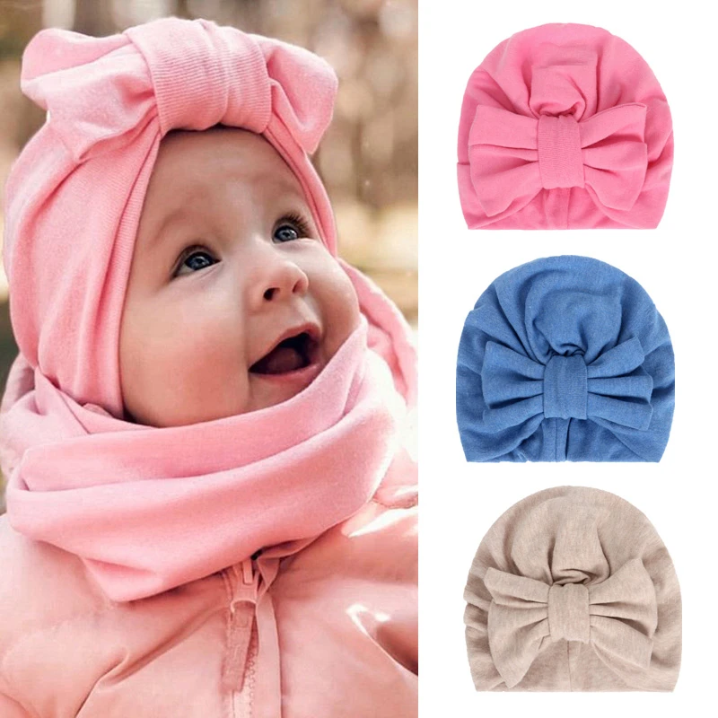 bow cap for baby girl