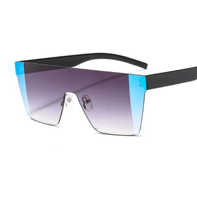 Модные оттенки с цветным покрытием 2020 солнцезащитные очки без оправы Luxus