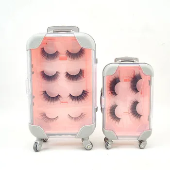 

Private label wholesale custom Trolley case packing false eyelashes New luggage case eyelashes Fake eyelashes