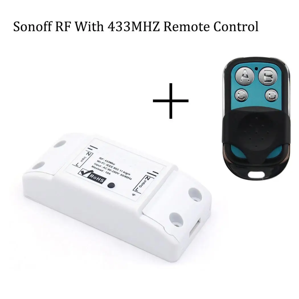 Пульт дистанционного управления RF WiFi Smart Switch 10A прерыватель 433 мгц радиочастотный приемник умный дом поддерживает МГц дистанционное управление