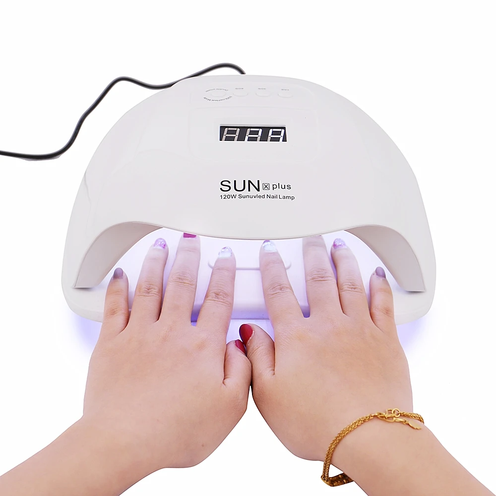 SUN X PLUS Светодиодный УФ лампа для ногтей клеевой машинки начинающих маникюрной