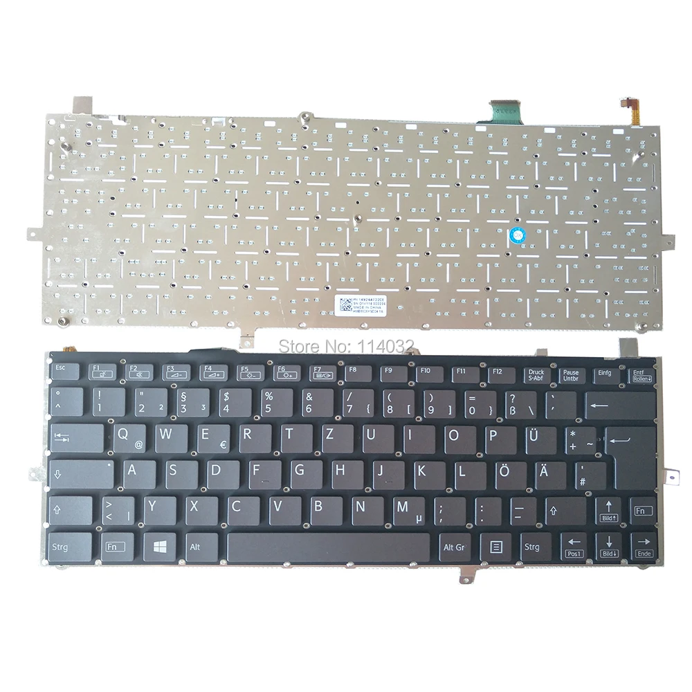 Teclado de Retroiluminação para Sony Vaio Svd132 Svd 13 132 Integrado gb Prata Britânica 149245511gb - Imagem 4