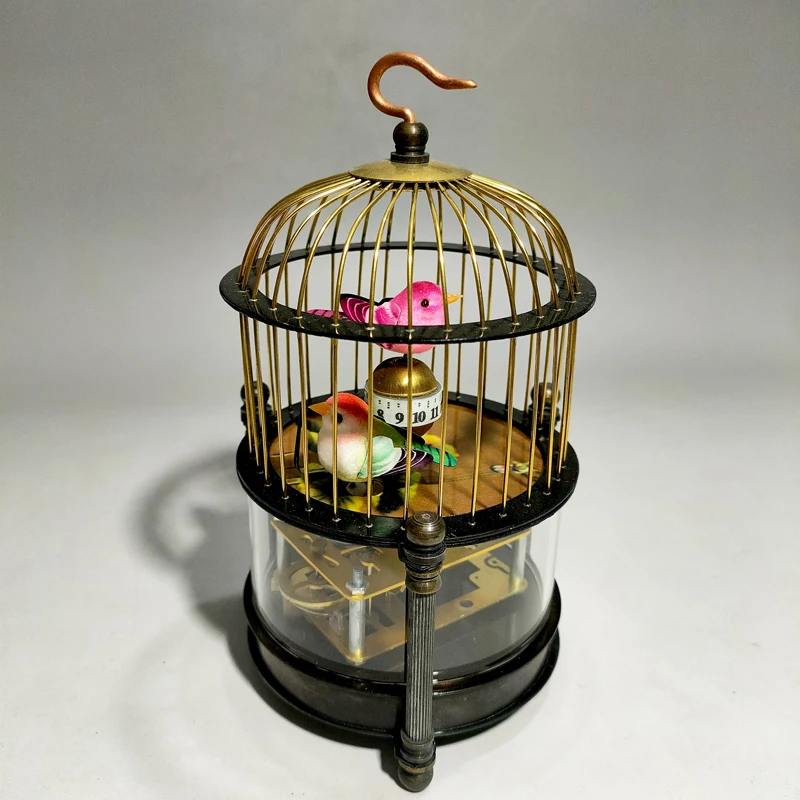 Mechanical Table Clock With Rare Brass Musical Bird Cage And Alarm Function  From Yw222, $73.39