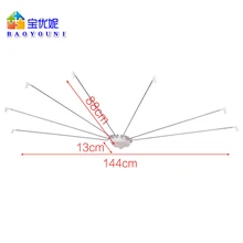 cortina de ducha montada en la pared, ventilador plegable, paraguas, Riel de cortina de ducha de 34,65 pulgadas, ahorro de espacio, cortinas y secas - AliExpress Hogar y jardín